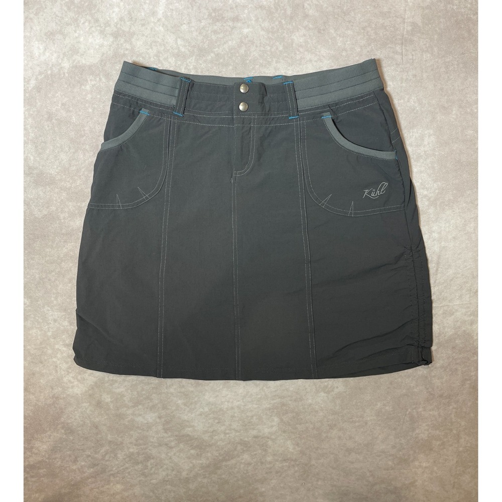 Kuhl Skort Womens 10 Black Stretch Skirt Casual Active Outdoor Hiking Climbing
